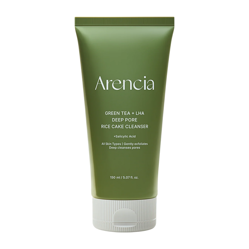 Arencia Green Tea + LHA Deep Pore Rice Cake Cleanser, 5.07 fl oz
